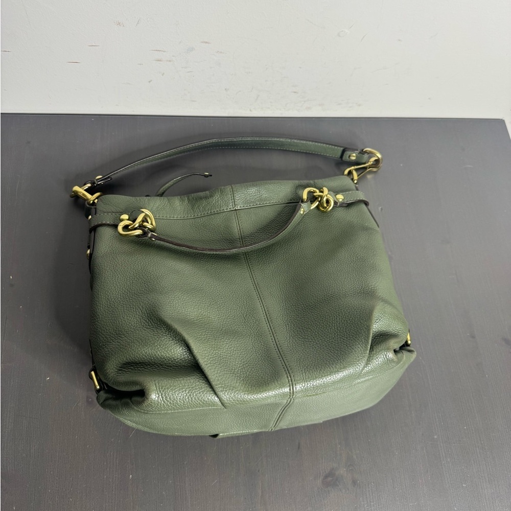 Coach Leather Brooke Hobo F17165 green - Picture 6 of 11